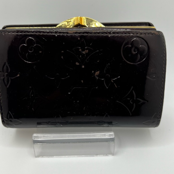 Preowned Louis Vuitton Dark Purple Vernis Wallet - Picture 2 of 7